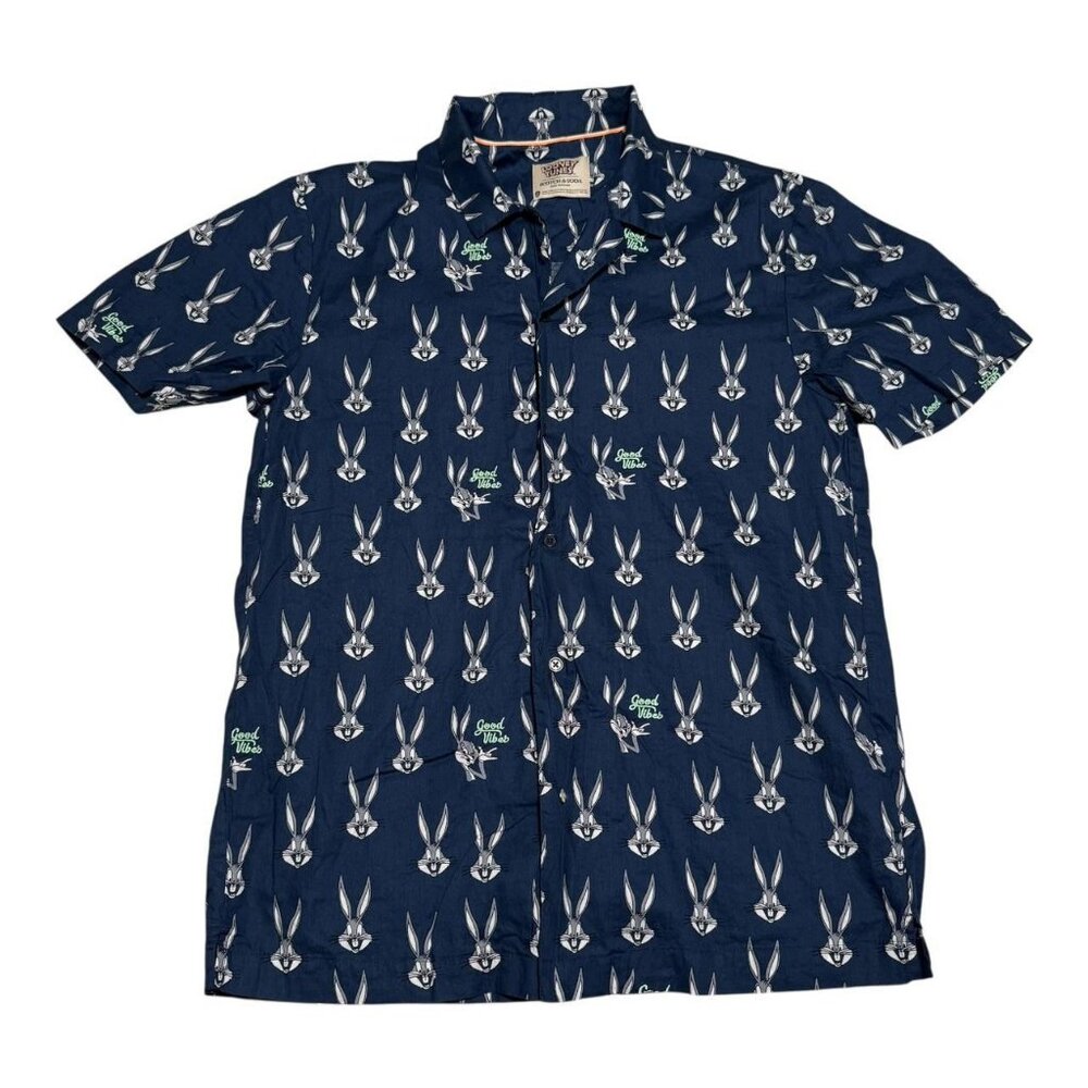 Scotch & Soda Looney Tunes Bugs‎ Bunny Casual Button Up Shirt Adult Medium
